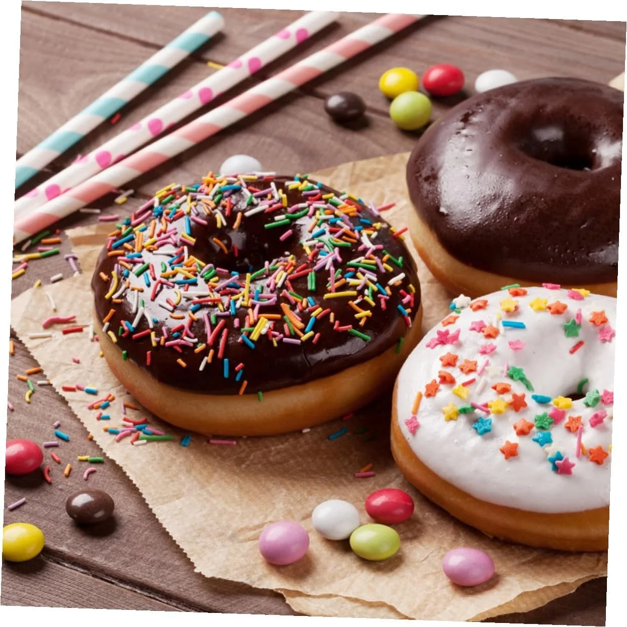 Формы для пончиков 3 шт. Пластик PP Круглые Цветок Сердце, фото №5