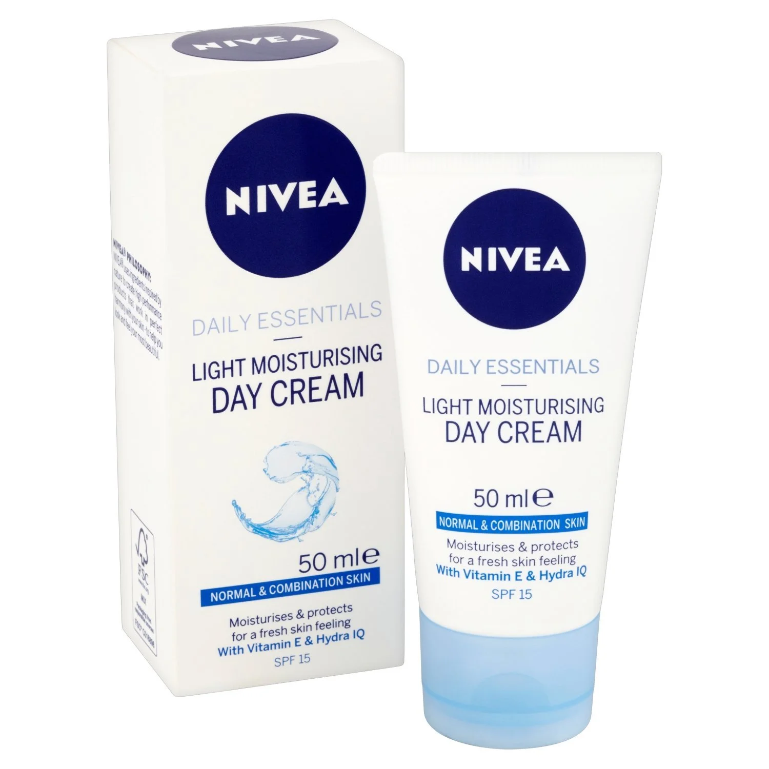 Легкий зволожуючий денний крем Nivea Daily Essentials SPF 15 50 мл, фото №3 Легкий зволожуючий денний крем Nivea Daily Essentials SPF 15 50 мл, фото №3