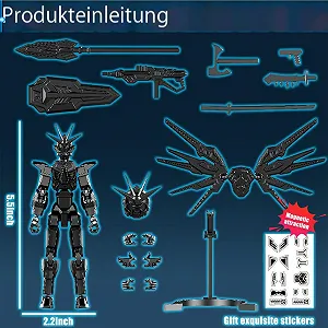 Фігурки Dummy 13 3D Toy Чорний і Синій 2 шт. synthetic.ua - Фото 1