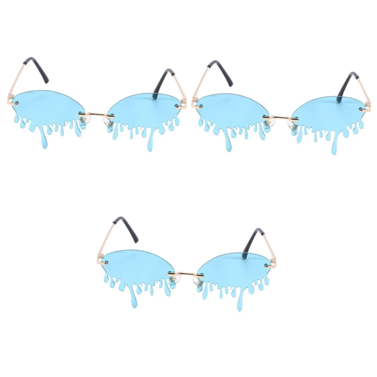 Сонцезахисні окуляри Крапля PACKOVE 3 шт Модні для вечірок для жінок, фото №1