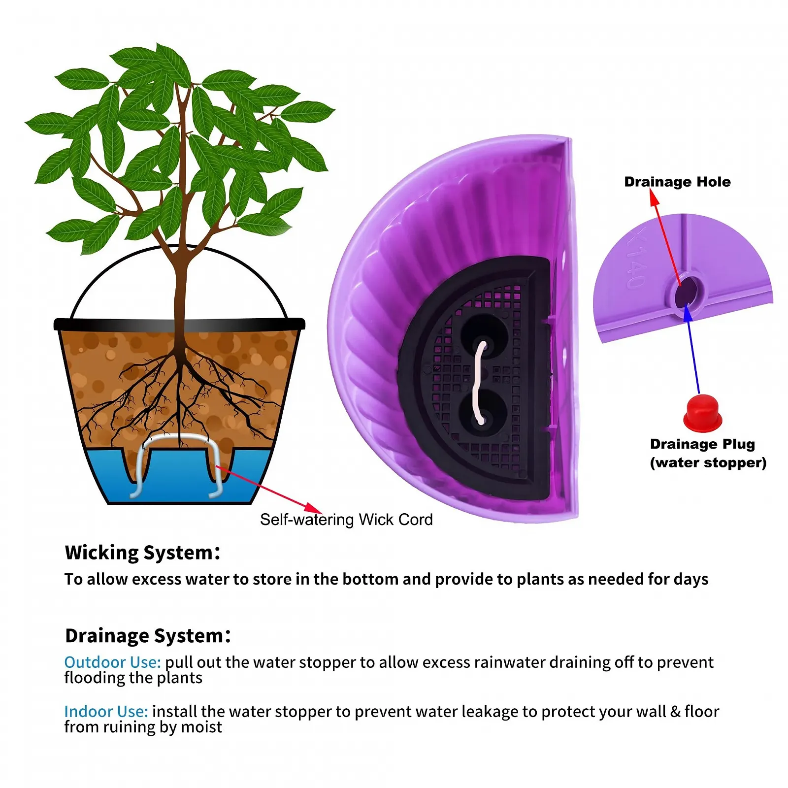 Настенное кашпо ORIMERC 4 шт. Полимерная смола Разноцветный, фото №6 Настенное кашпо ORIMERC 4 шт. Полимерная смола Разноцветный, фото №6