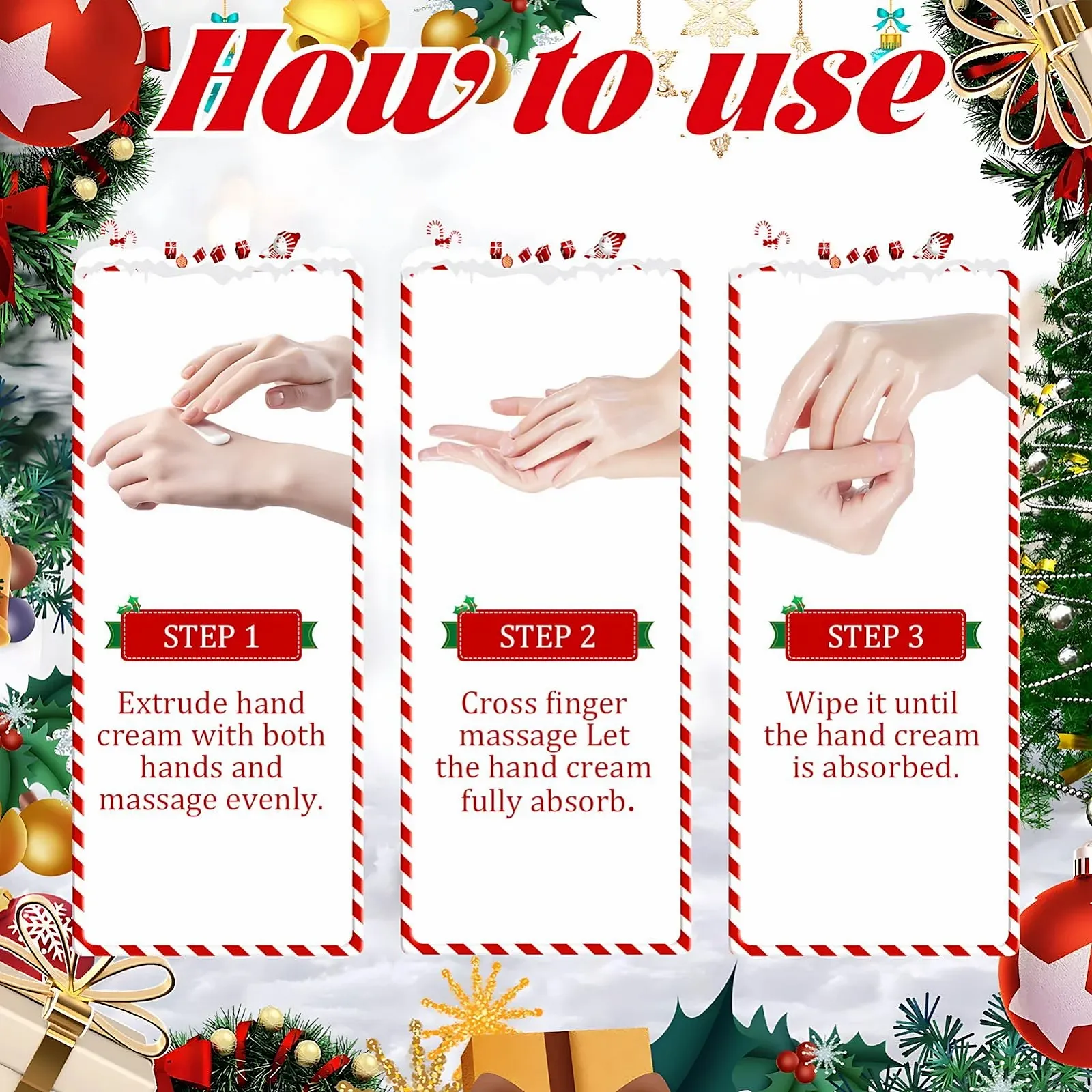 Набір Різдвяних Кремів для Рук, Зволожуючий, 5 шт, фото №5 Набір Різдвяних Кремів для Рук, Зволожуючий, 5 шт, фото №5