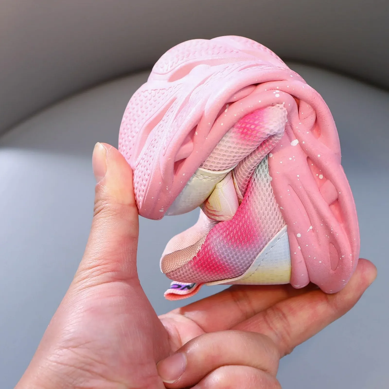 Дитячі кросівки Elsa для дівчаток, кросівки з підсвічуванням та застібкою-липучкою, легкі нековзкі, фото №5