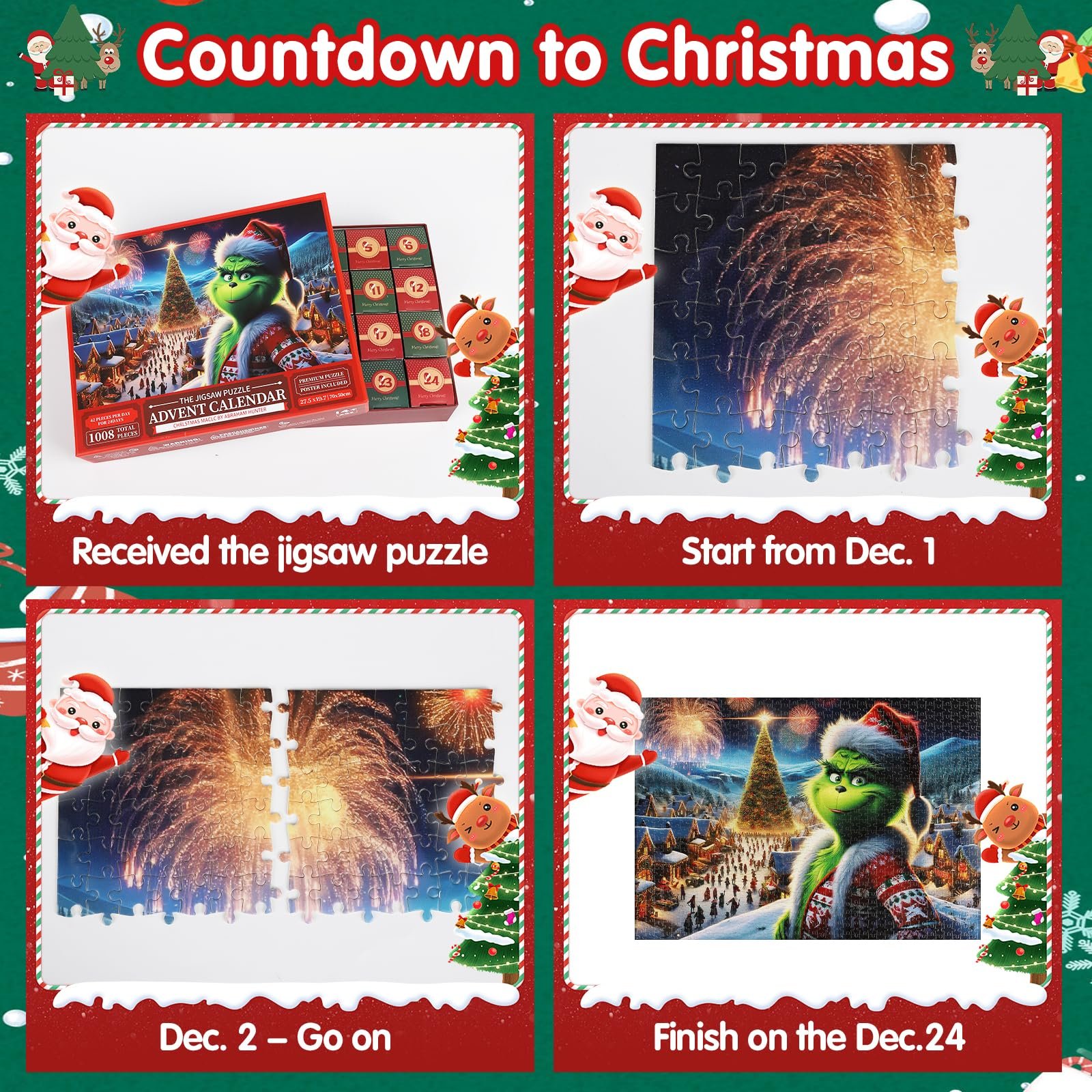 Пазл-адвент-календарь 2025 1008 деталей, фото №2 Пазл-адвент-календарь 2025 1008 деталей, фото №2