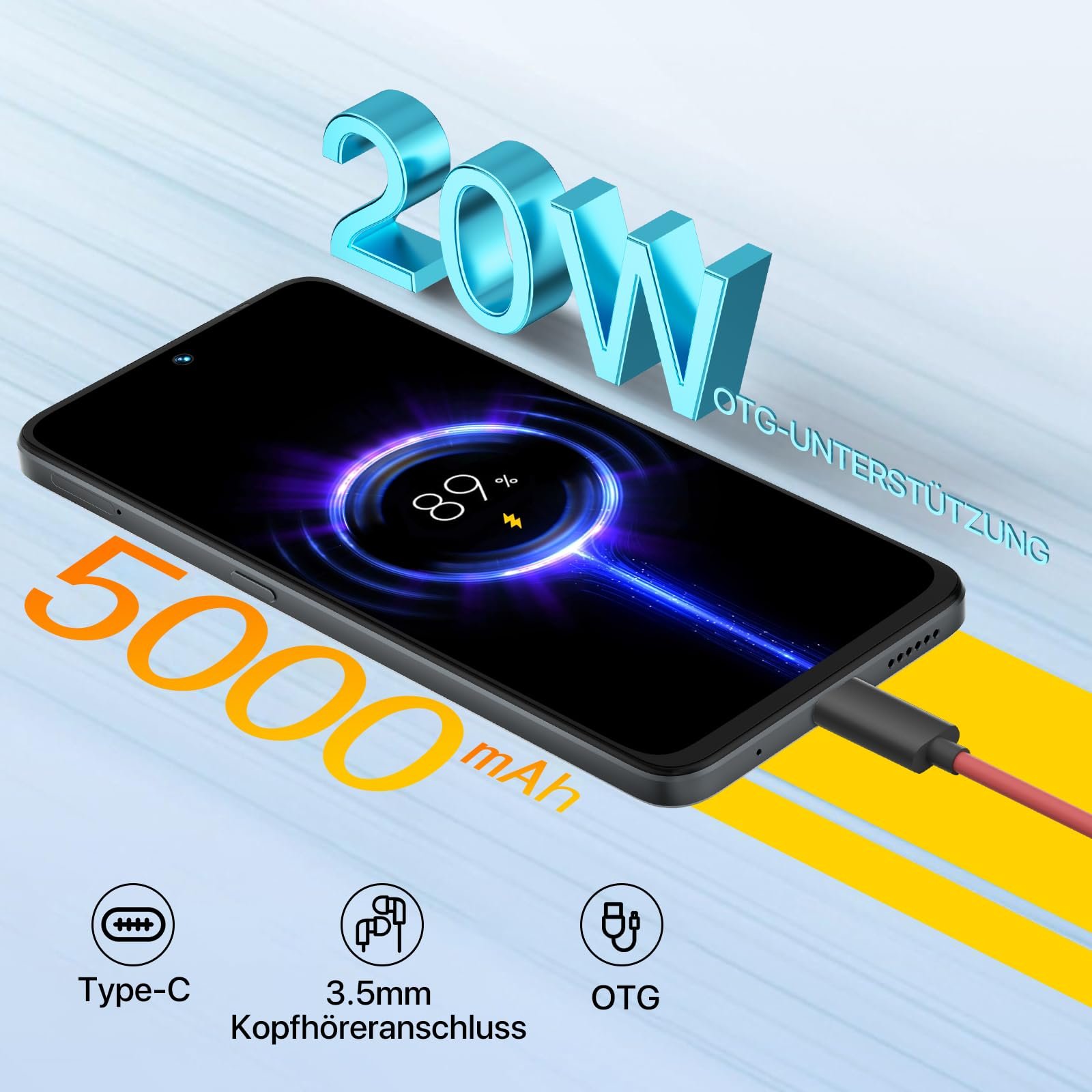 Смартфон UMIDIGI Note 100 5G 16GB+256GB 6.8" HD+ 120Гц 50MP Face ID GPS OTG Black, фото №6 Смартфон UMIDIGI Note 100 5G 16GB+256GB 6.8" HD+ 120Гц 50MP Face ID GPS OTG Black, фото №6