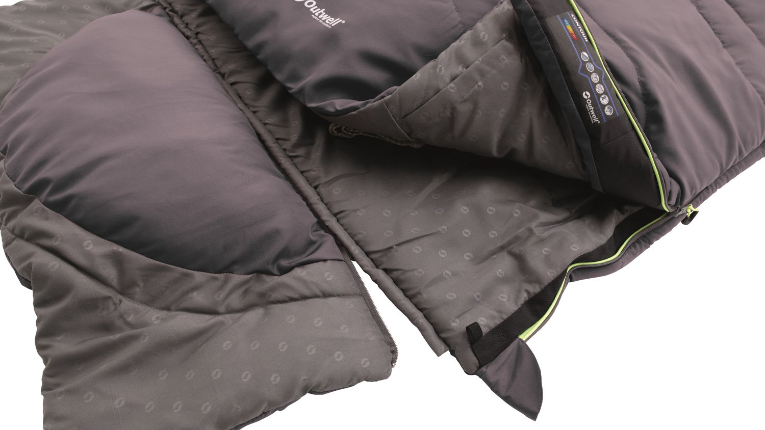 Спальный мешок Outwell Contour Lux Double Темно-фиолетовый, фото №2