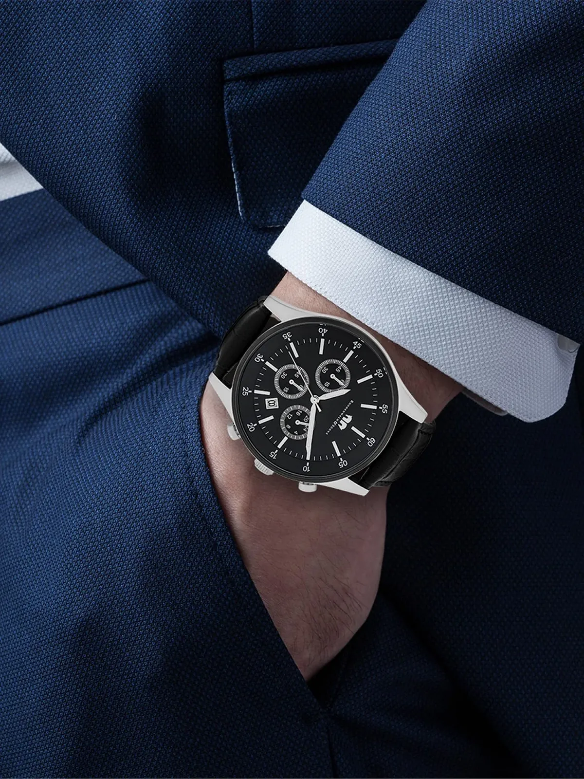 Часы Rhodenwald & Söhne Хронограф Ремешок кожаный 10010071, фото №6