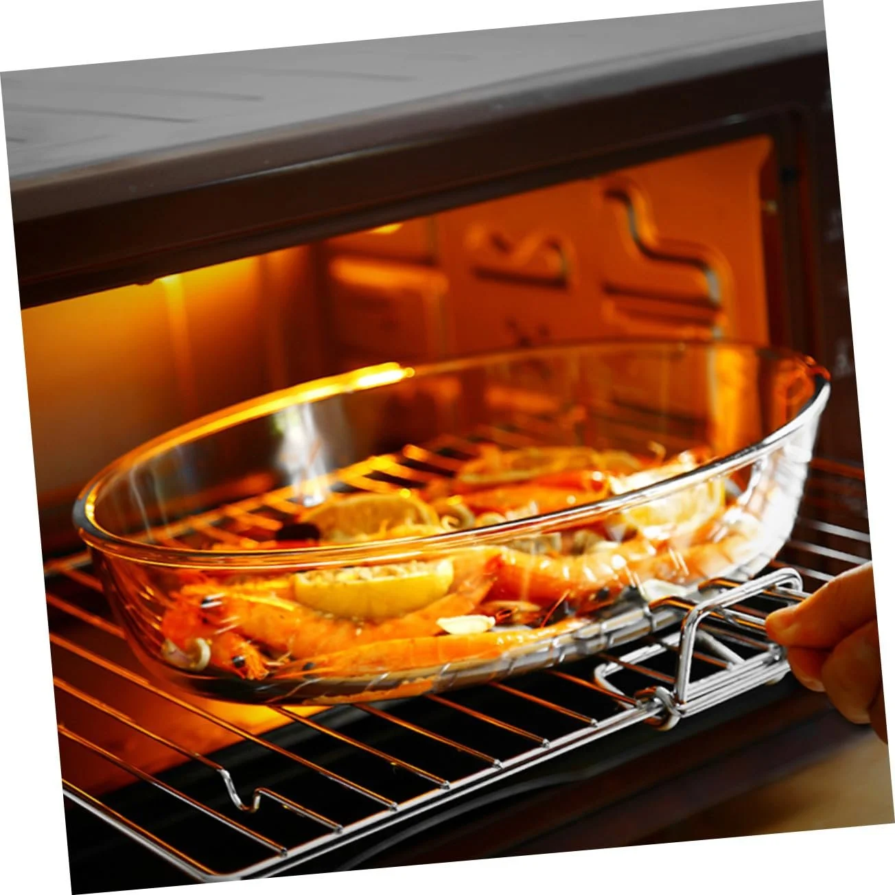 Форма для запікання для мікрохвильової печі термостійка овальна для духовки та посудомийної машини, фото №8