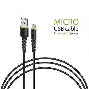 Кабель Intaleo CBFLEXM0 USB-microUSB 0.2м Black 1283126487422 - Фото 1