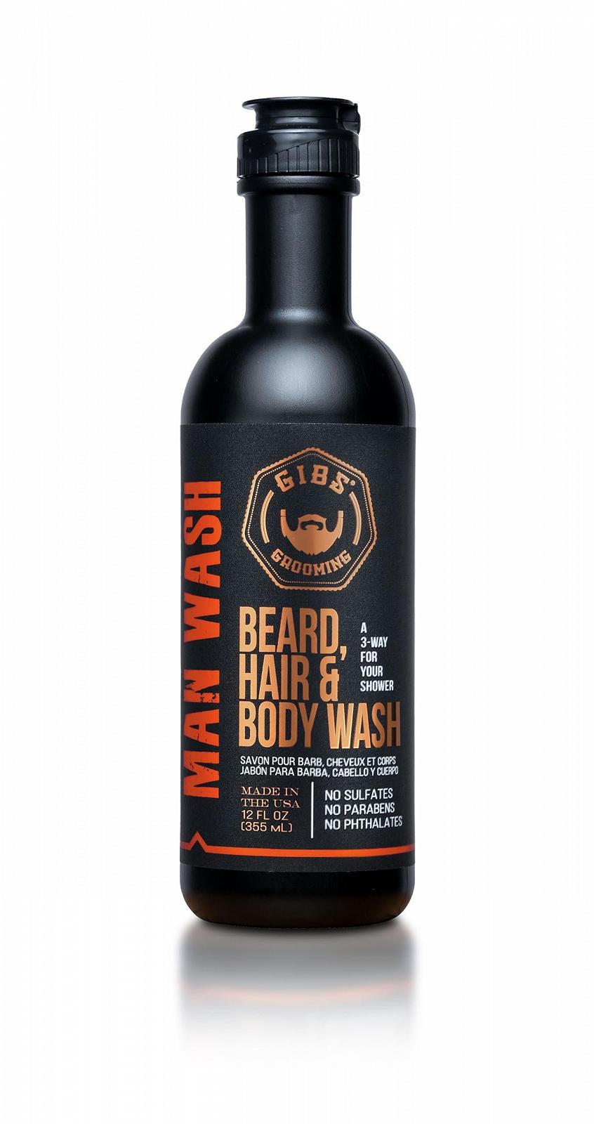 Засіб для миття Man Wash BHB для обличчя, бороди та волосся 355 мл, фото №1