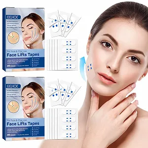 Тейп для обличчя Паковання з 80 шт. Прозорий - Фото 1