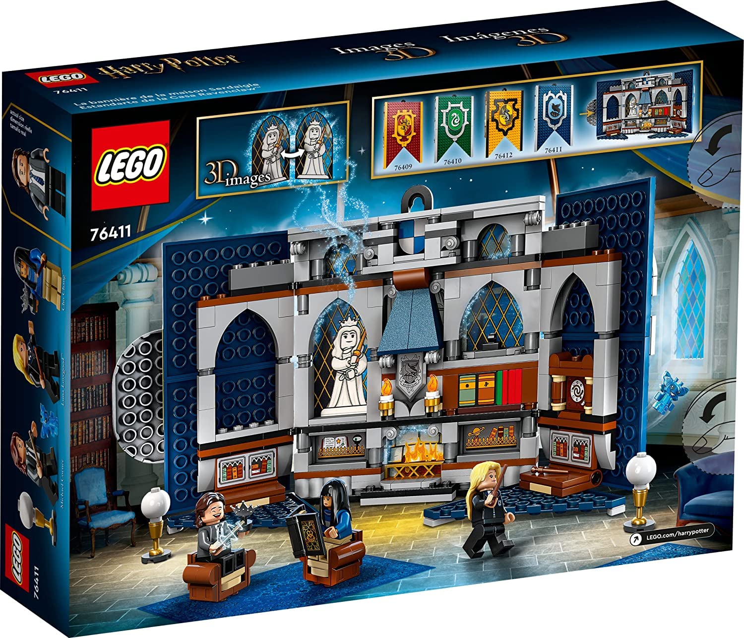 Конструктор LEGO Harry Potter Set Hogwarts House Banner Ravenclaw 76411 + Hermione's Desk 30392 Polybag, фото №3