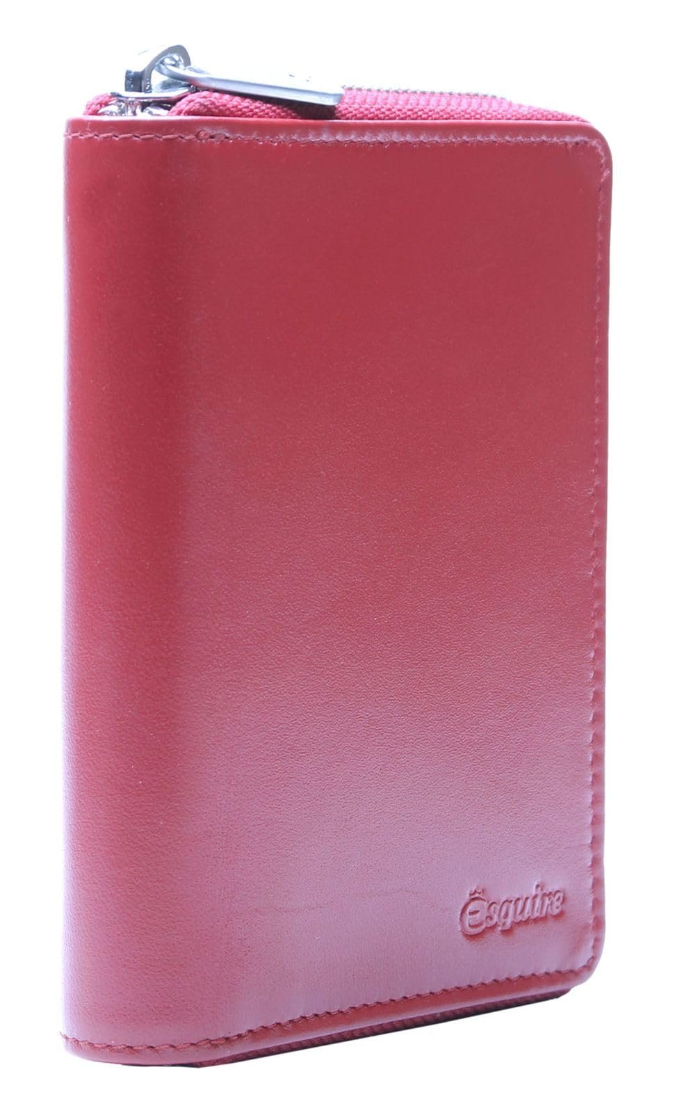 Кошелек на молнии Esquire Silk 02 Красный, красный, Modern, фото №4
