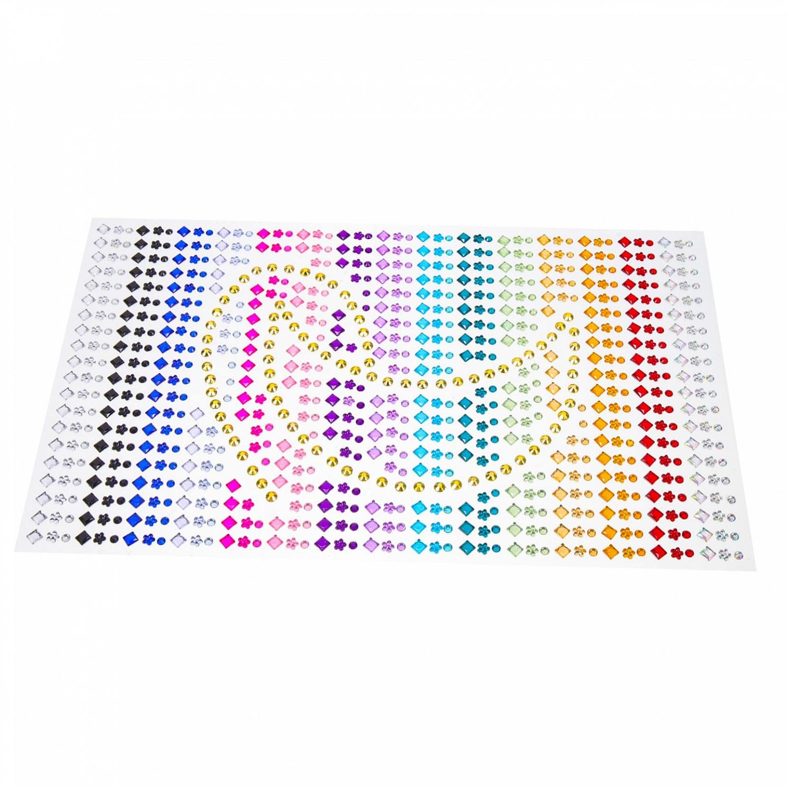 Наклейки Стрази  2 аркуші Самоклеючі Стрази, фото №1