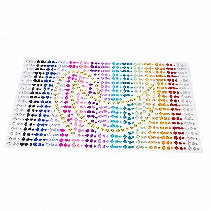 Наклейки Стрази  2 аркуші Самоклеючі Стрази - Фото 1