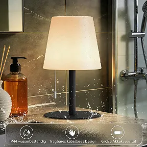 Настільна лампа uuffoo LED акумуляторна бездротова 8 кольорів IP44 USB C synthetic.ua - Фото 1