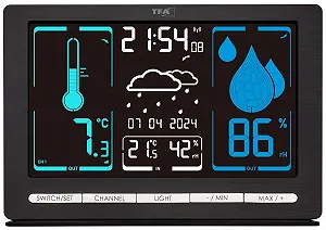 Метеостанція TFA Dostmann Чорна synthetic.ua - Фото 1