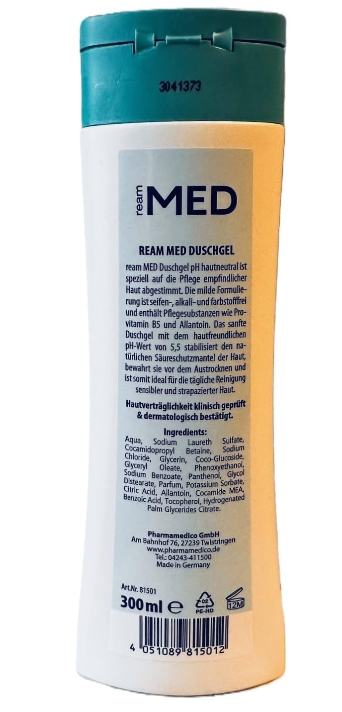 Гель для душу Ream Med pH 5.5 для чутливої шкіри 2 х 300 мл, фото №1