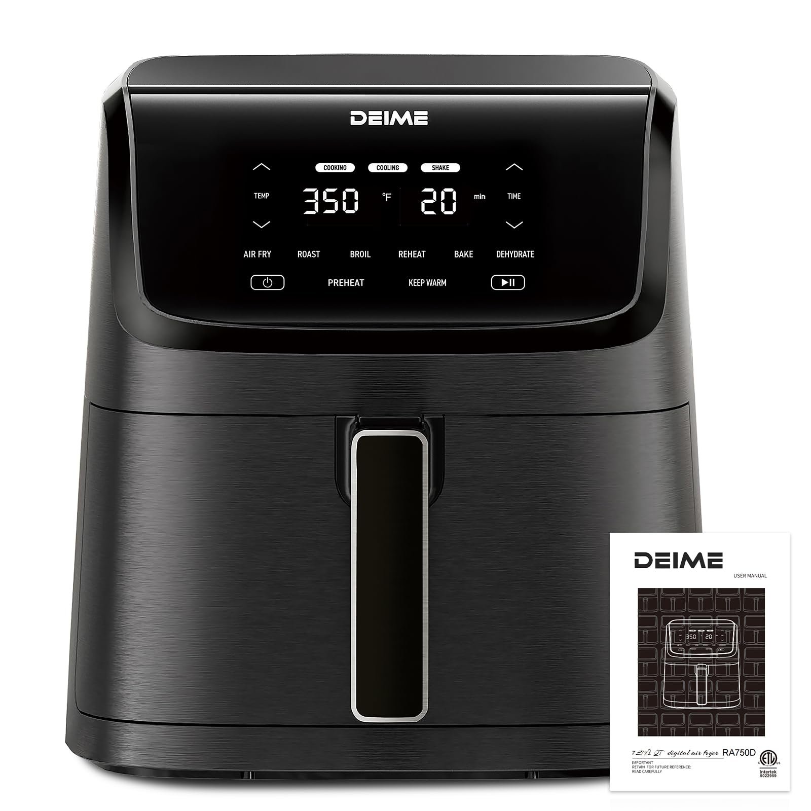 Мультипіч DEIME 7 L 1800 W 10 програм LCD-сенсор Black, фото №9 Мультипіч DEIME 7 L 1800 W 10 програм LCD-сенсор Black, фото №9