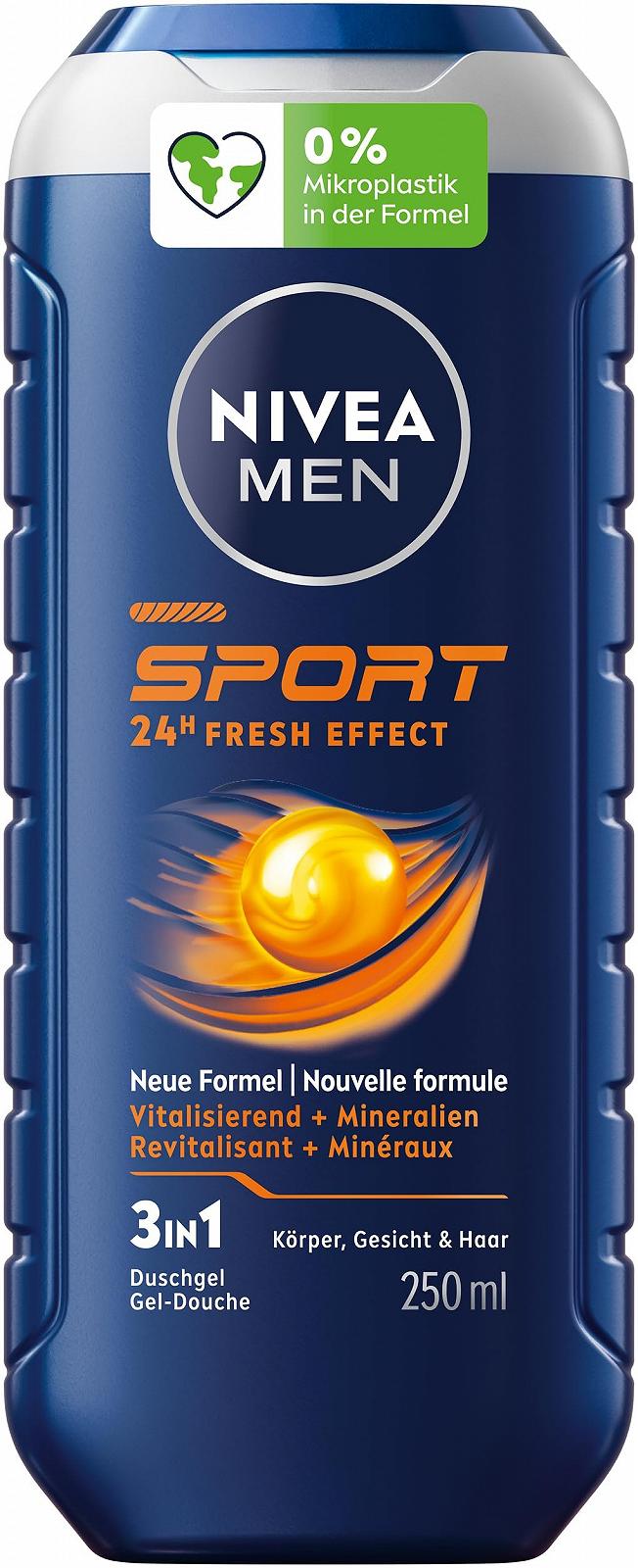 Гель для душа NIVEA MEN Sport для тела, лица и волос 250 мл, фото №1