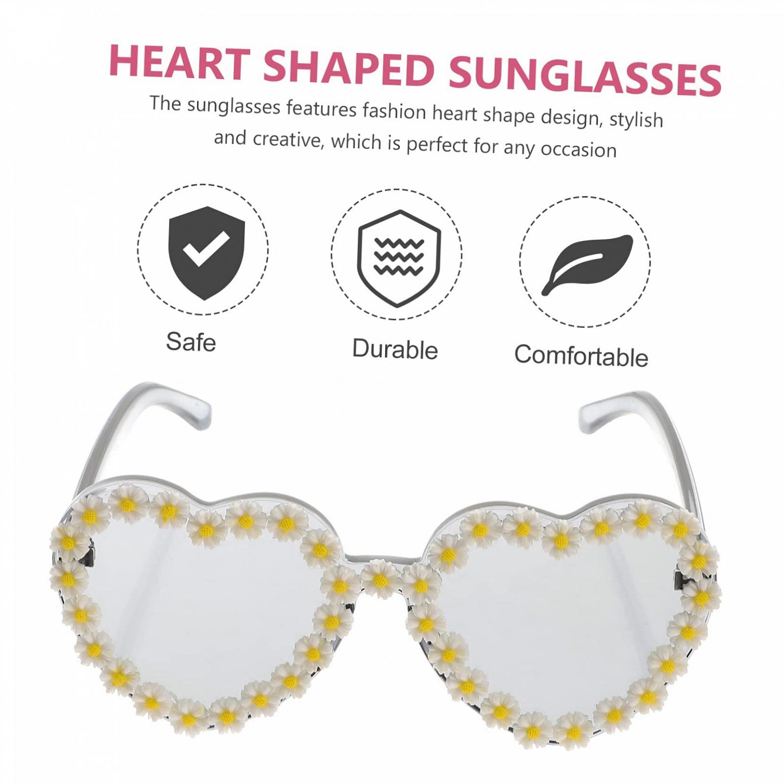 Сонцезахисні окуляри Серце VALICLUD Cерцеподібні Рожеві, фото №5