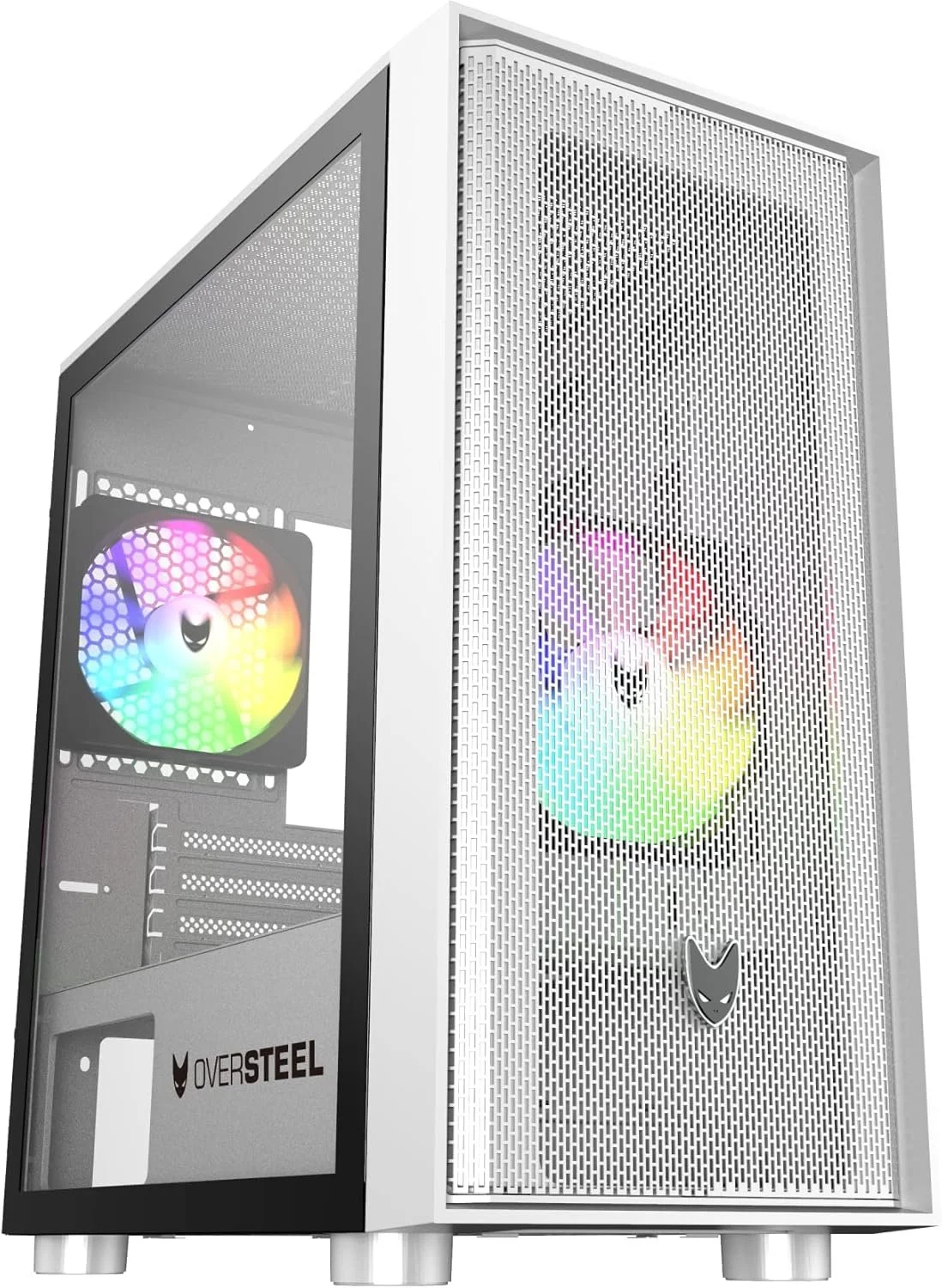 Корпус для ПК Oversteel AERIS / RGB / Без БЖ / Білий, фото №1 Корпус для ПК Oversteel AERIS / RGB / Без БЖ / Білий, фото №1