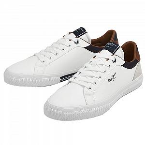 Кроссовки Pepe Jeans Court De Kenton Кожаные Navy - Фото 1