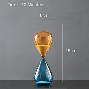 Пісочний годинник декоративний 10 хвилин Yellow/Blue synthetic.ua - Фото 1