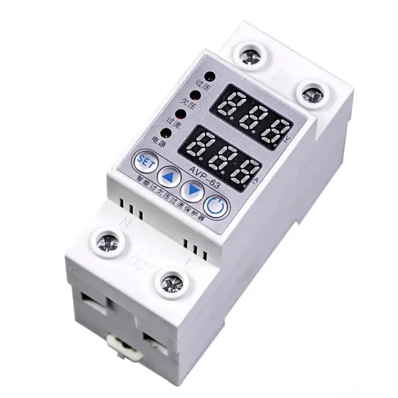 Реле контролю напруги CICK AVP 2P 63A 220V з дисплеєм, фото №2 Реле контролю напруги CICK AVP 2P 63A 220V з дисплеєм, фото №2