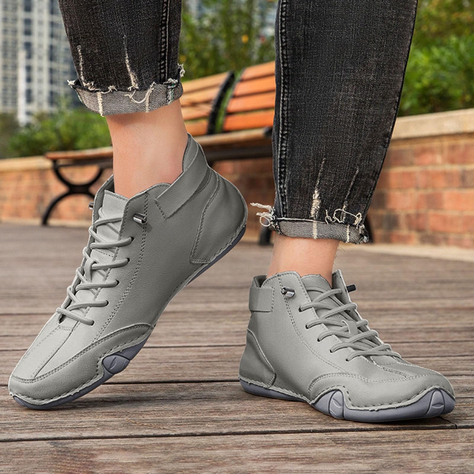 Обувь BarfuB Ultra Comfortable Non-Slip из натуральной кожи для женщин, мужчин, большие размеры, фото №3