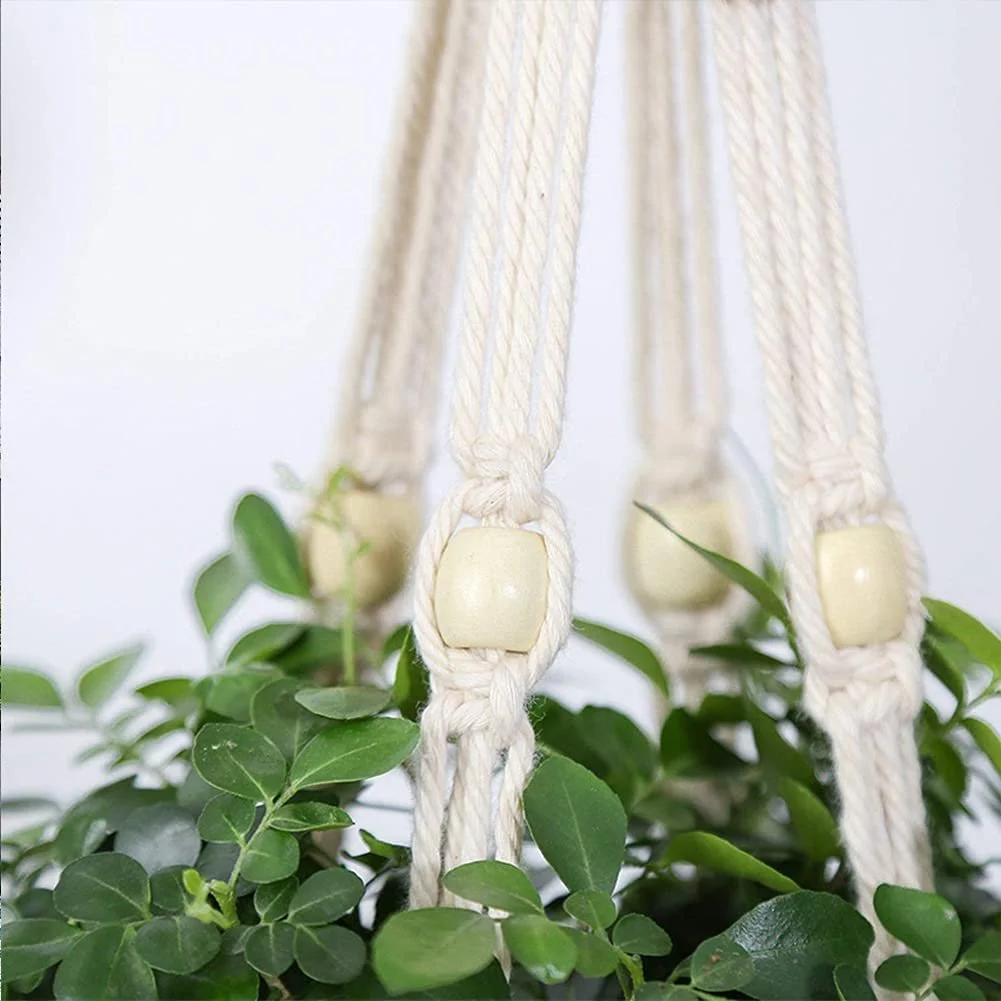 Підвісний кошик для рослин ELANE Macrame 3-ярусний 70 дюймів 2 шт., фото №4