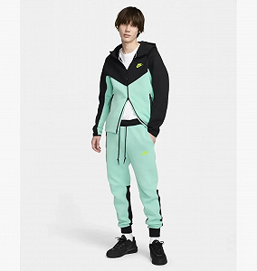 Спортивний костюм Nike Tech Fleece (чорно-м`ятний) L - Фото 1