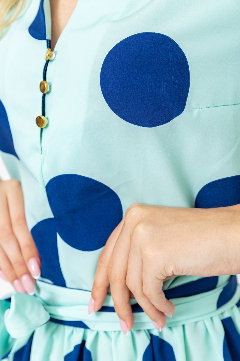 Платія в горах колір м'ятно-синій 230R006-35, фото №5