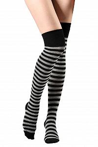 Yenita 2 пари жіночих гольфів вище коліна в смужку - Фото 1