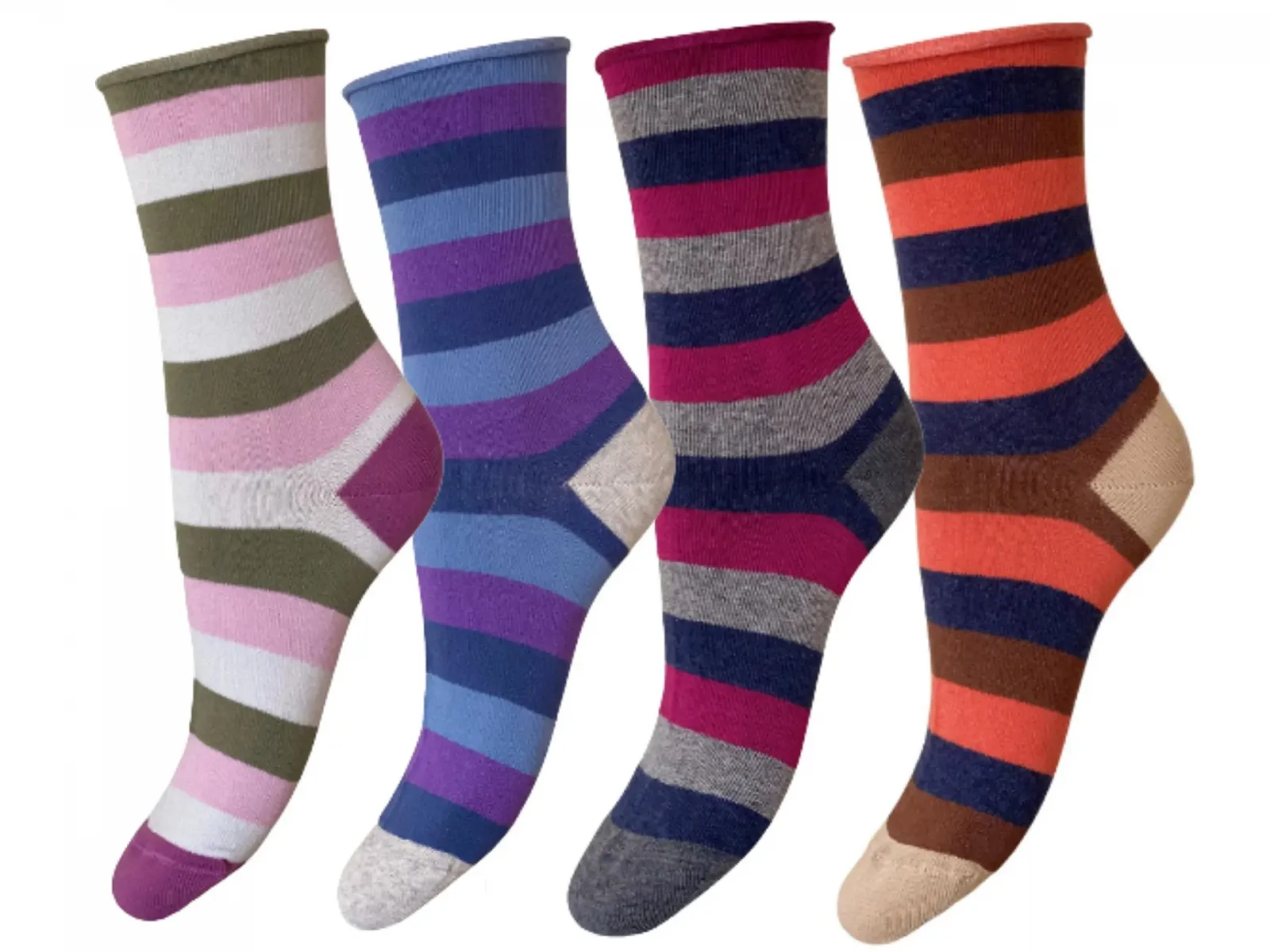 Носки CriCri Короткие женские носки из теплого хлопка без резинки, один размер - Сделано в Италии, фото №1