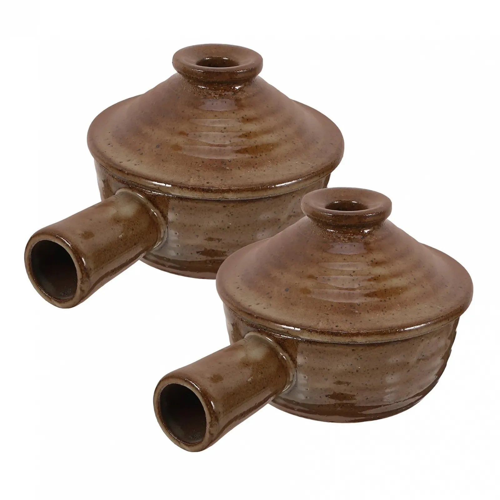 Набор из 2 кастрюль Cabilock керамические для микроволновой печи с крышкой, фото №1