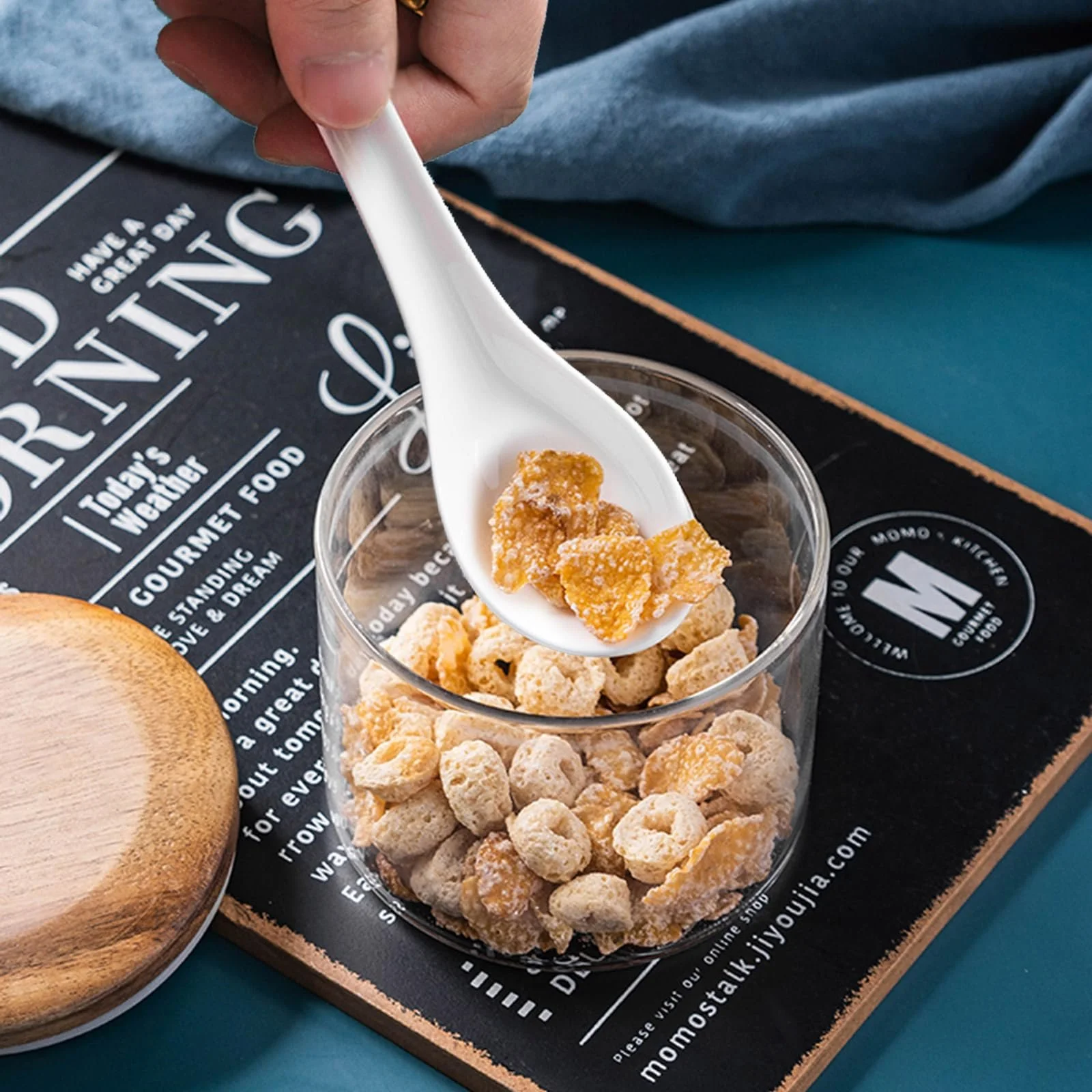 Ложки суповые Керамические 12 шт Белый, фото №5