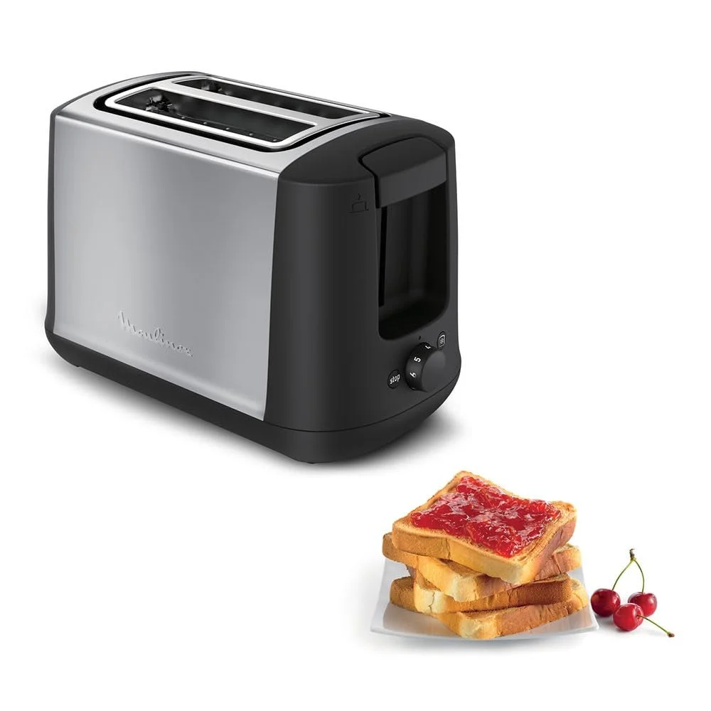 Тостер MOULINEX Subito LT340811, 2 отделения, 7 уровней поджаривания, 850 Вт, нержавеющая сталь, коричневый, фото №3