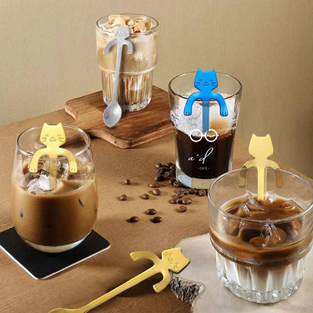 Набір ложок 7 штук нержавіюча сталь підвісний дизайн, фото №5