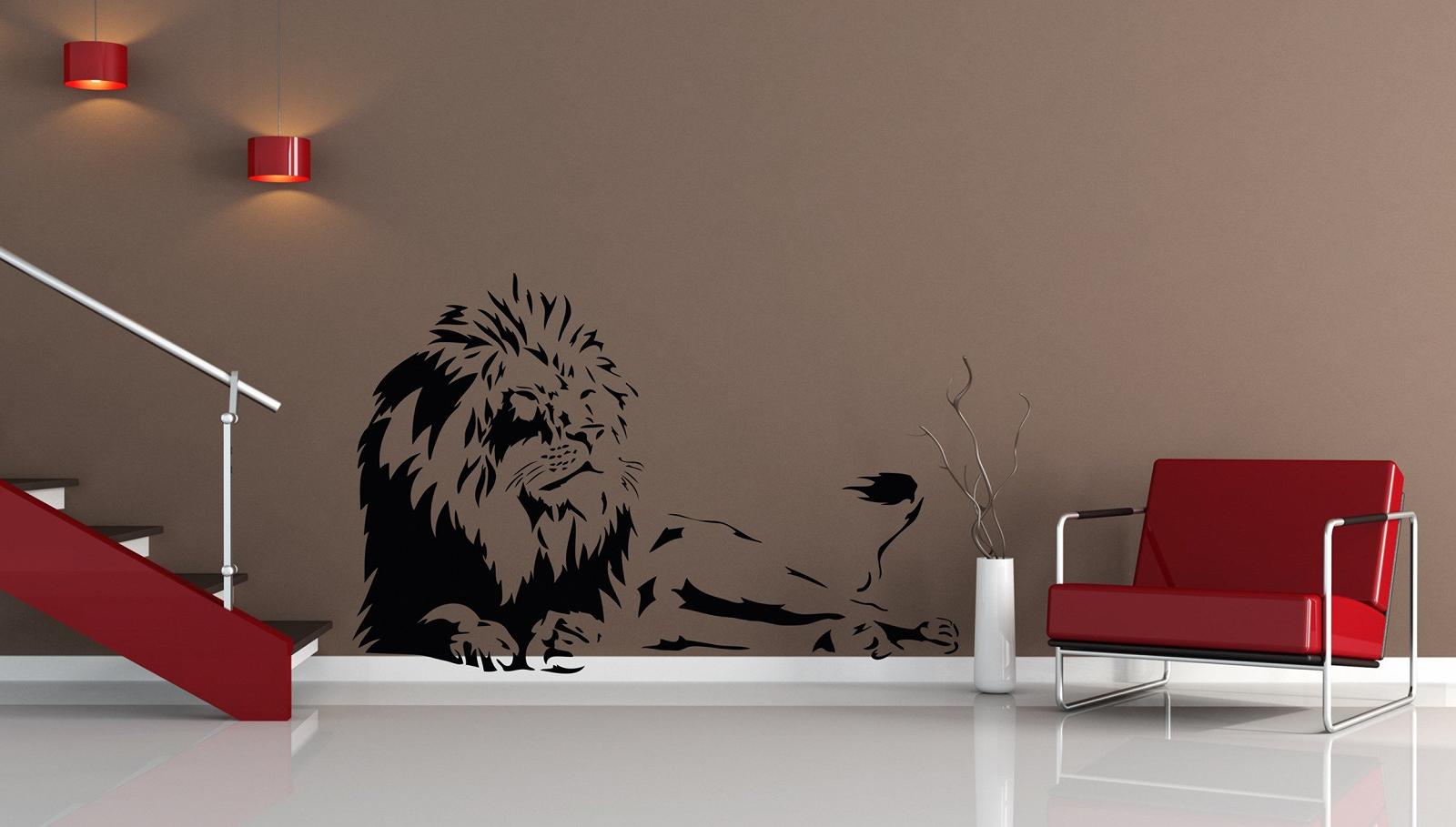 Наклейка на стену No. 127 Lion Africa Tiger Tree 59 x 90 см, фото №2 Наклейка на стену No. 127 Lion Africa Tiger Tree 59 x 90 см, фото №2