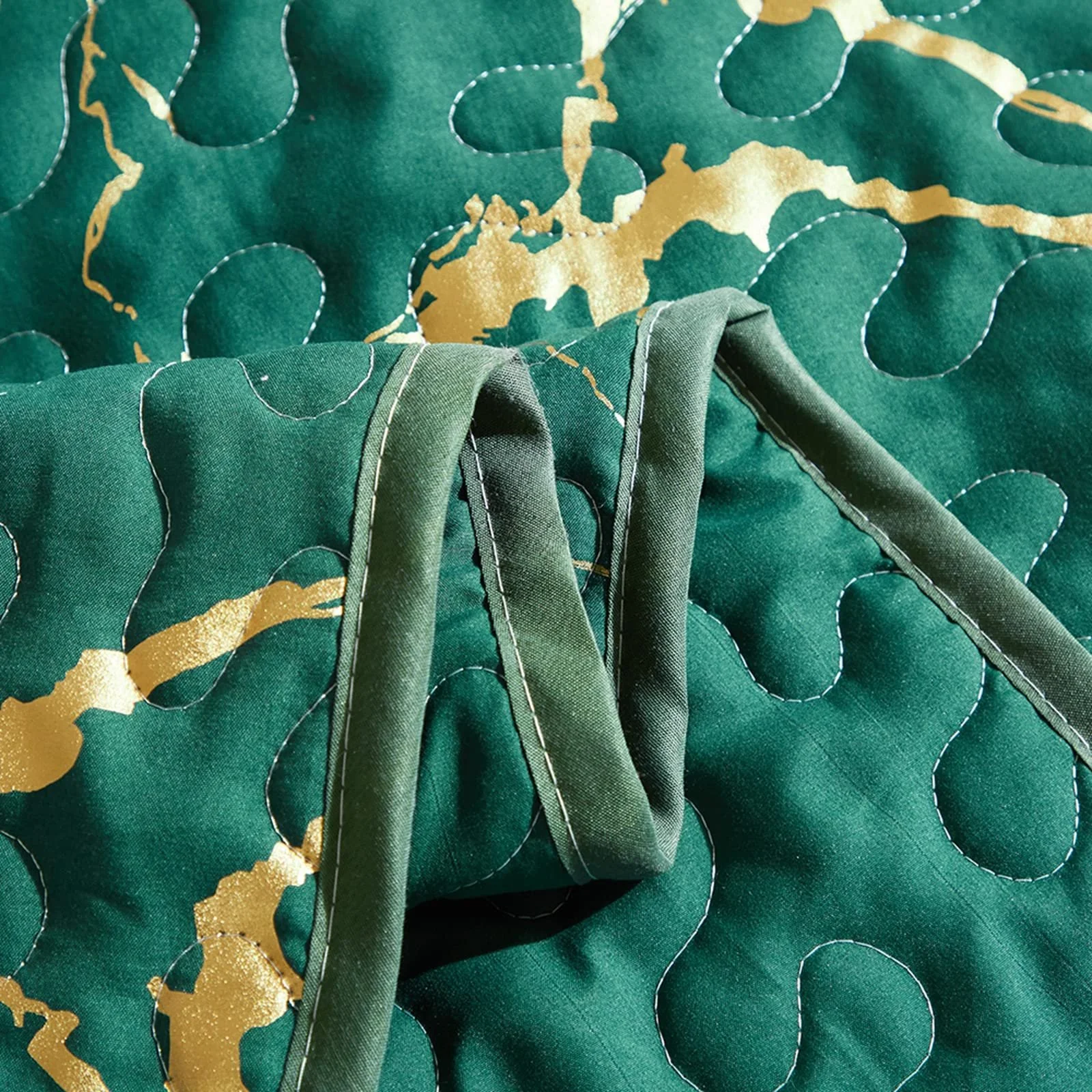 Покривало Двоспальне HAVOP Зелений Стьобаний, фото №7