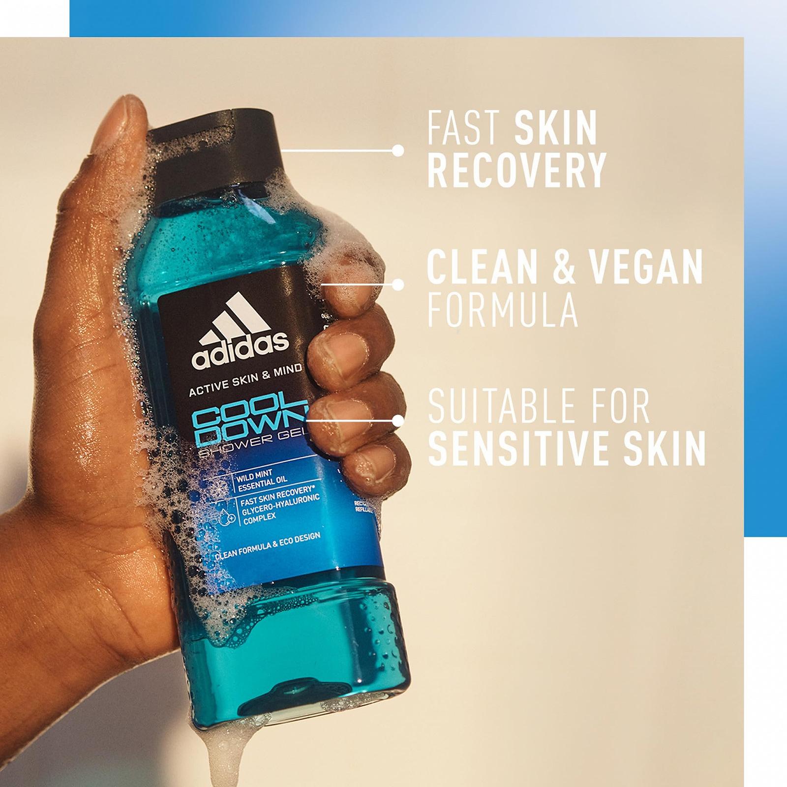 Гель для душа adidas Active Skin & Mind Cool Down мужской 400 мл, фото №3