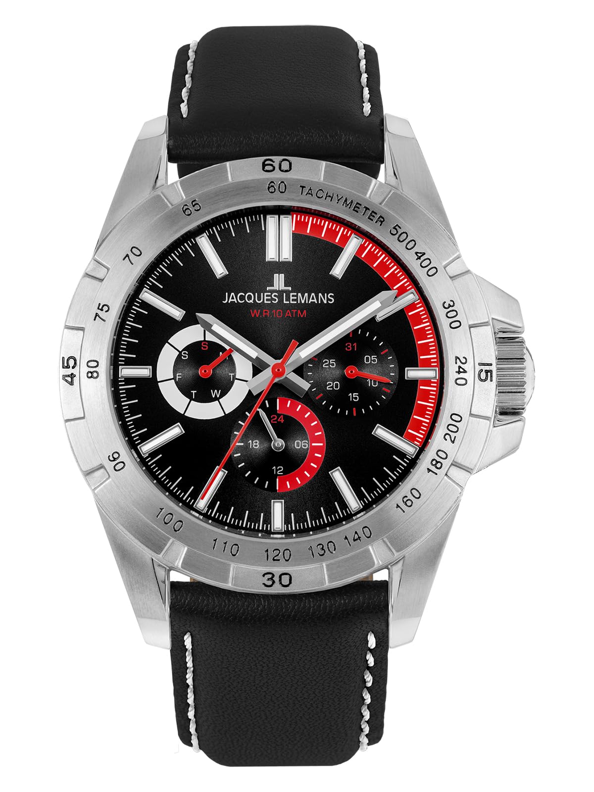 Часы JACQUES LEMANS Sports 42-11A черный Ремешок, фото №1