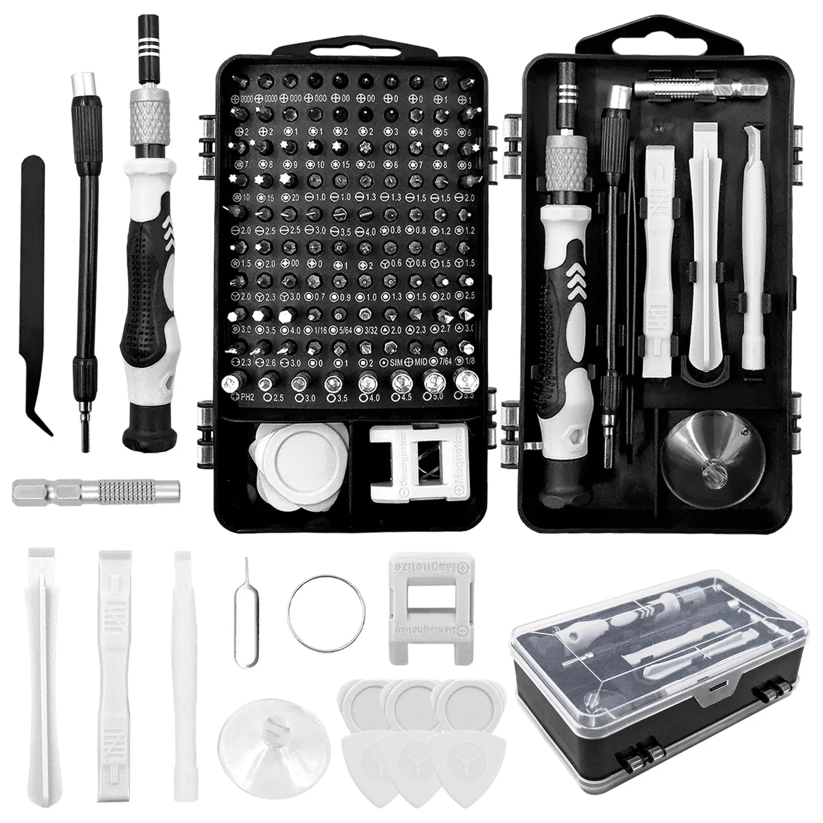 Набір прецизійних інструментів 115-в-1 викрутки з вуглецевої сталі 16 x 10 x 5.1 см 540 г, фото №1