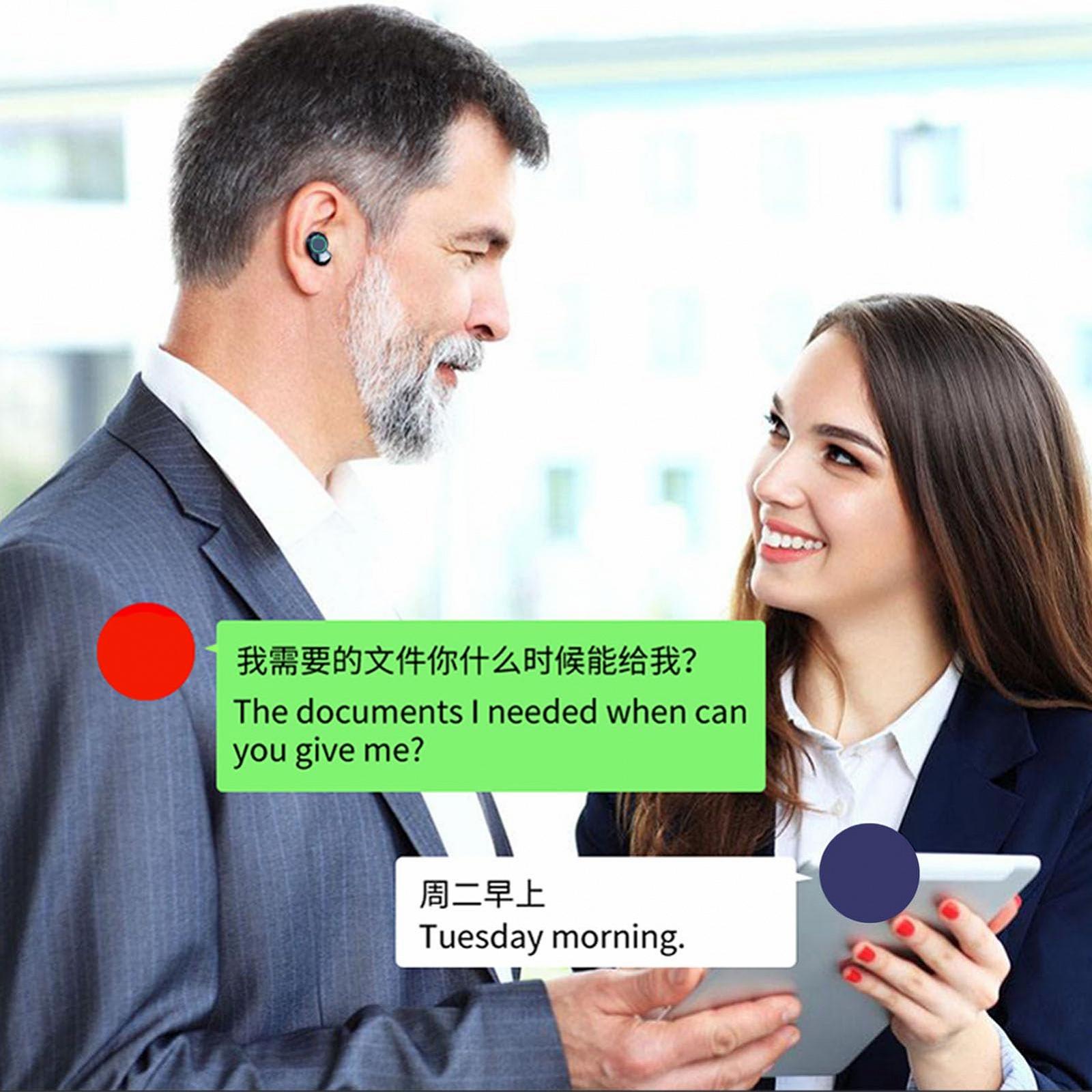 Наушники-переводчики Bluetooth Bewinner Черный, фото №4