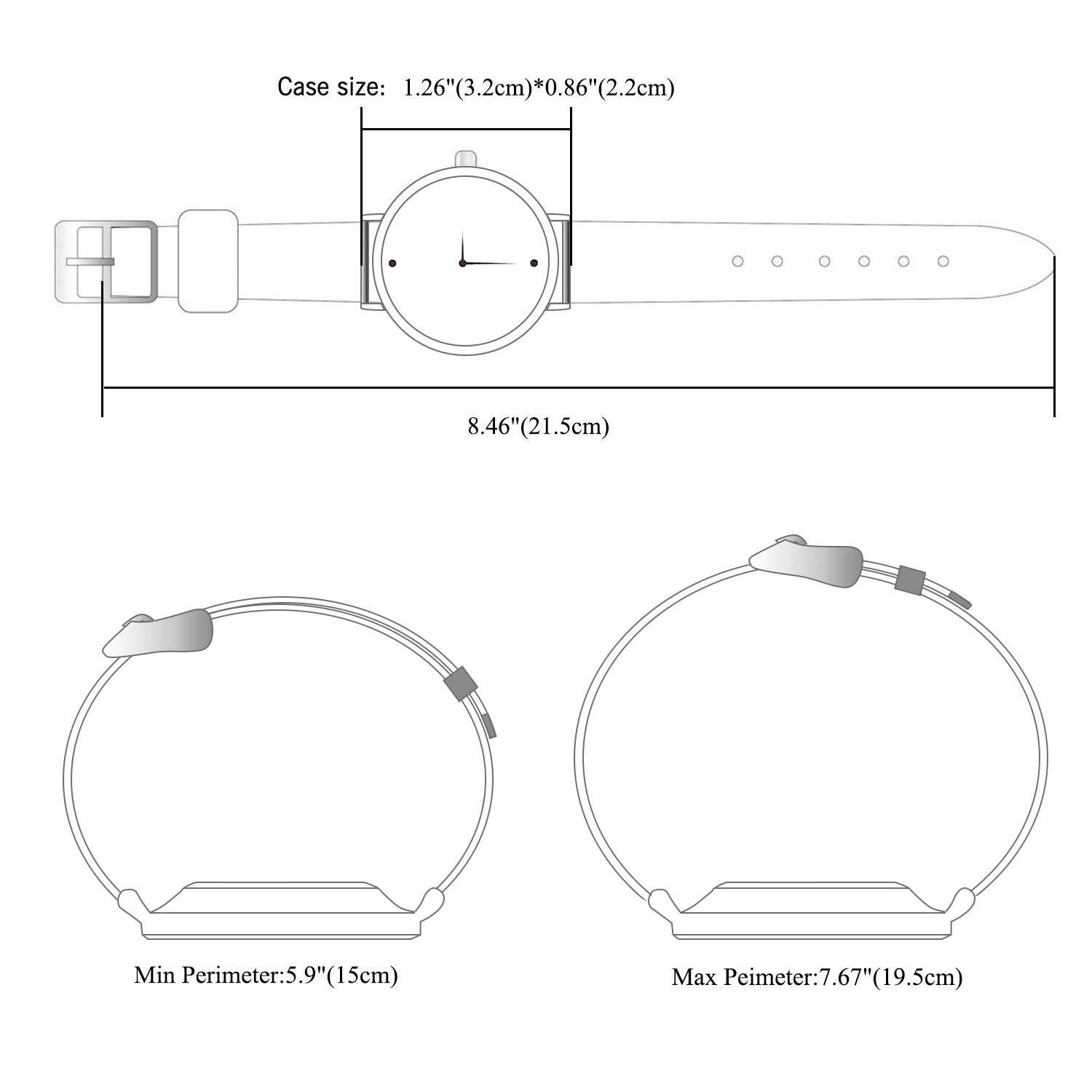 Женские Часы JewelryWe Кварцевые Аналоговые Черные, фото №6 Женские Часы JewelryWe Кварцевые Аналоговые Черные, фото №6