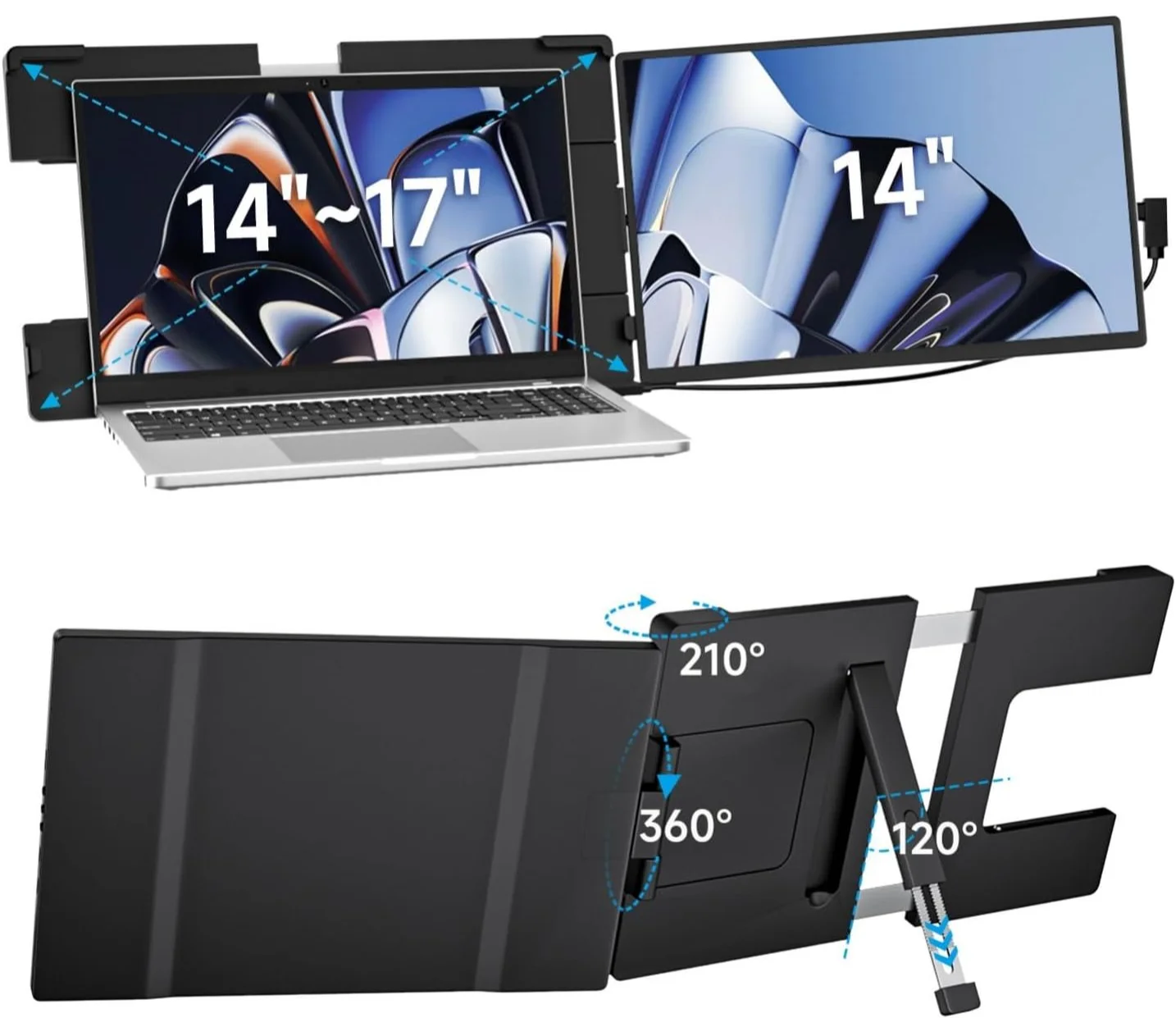 Монітор портативний 14" Dopesplay DR145 Full HD IPS 60 Гц, фото №3 Монітор портативний 14" Dopesplay DR145 Full HD IPS 60 Гц, фото №3