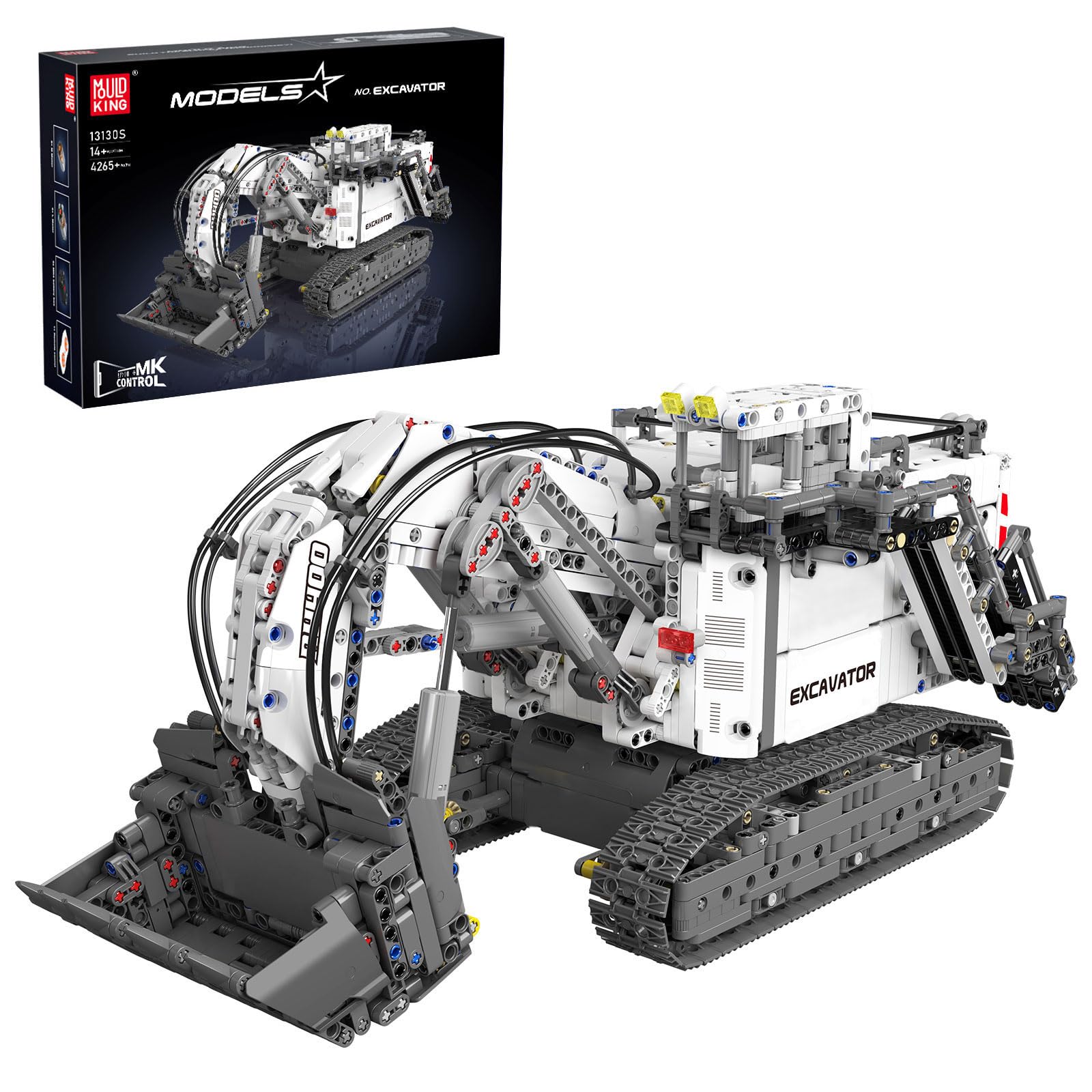 Конструктор Mould King Technik RH400 Mining Crawler Excavator 13130s з 9 двигунами, сумісний з іншими брендами (4265 деталей), фото №1