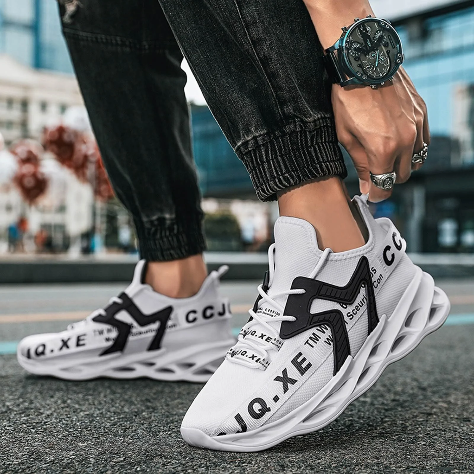 Кросівки Famzuneu Чорні Легкі, фото №3 Кросівки Famzuneu Чорні Легкі, фото №3