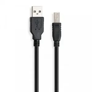 Кабель для принтера USB 2.0 AM/BM 1.8 m Vinga (VCPDCAMBM1.8BK) synthetic.ua - Фото 1